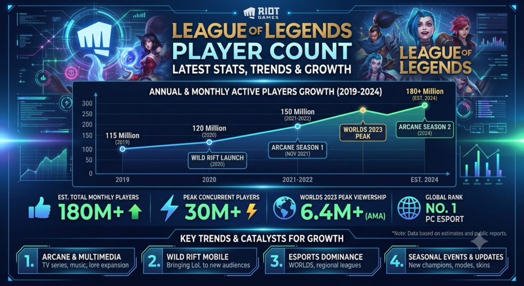 League of Legends Player Count