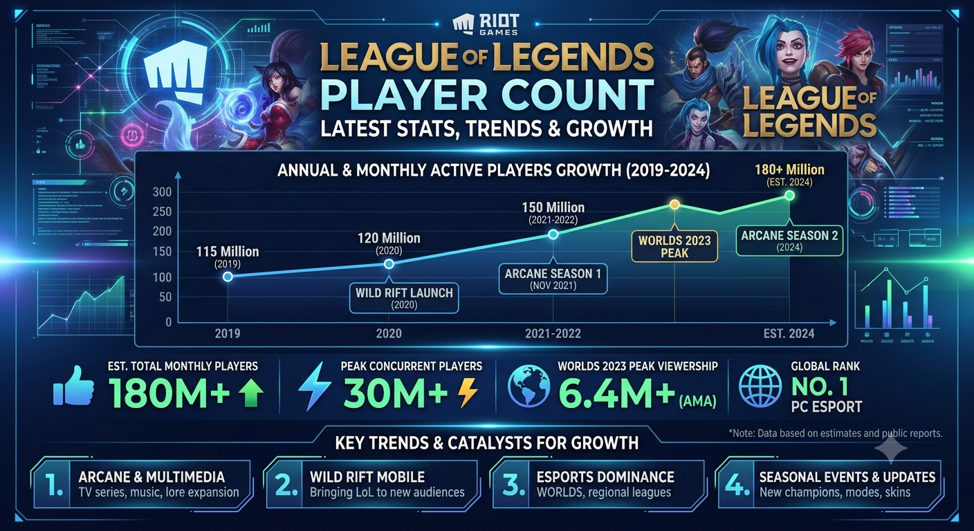 League of Legends Player Count